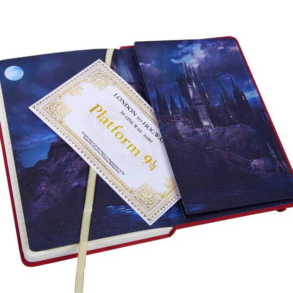 Harry Potter Platform 9 3/4 Travel Journal with Ticket to Hogwarts - Picture 2 of 5